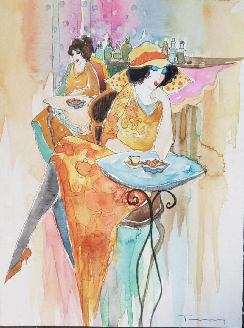 TARKAY, ITZCHAK, ORIGINAL WATERCOLOR ON PAPER (1 of 1)