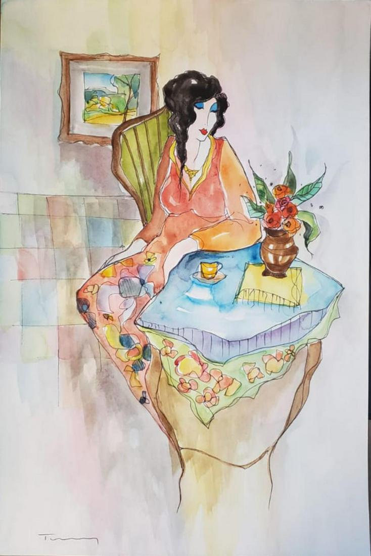 TARKAY, ITZCHAK, ORIGINAL WATERCOLOR ON PAPER (1 of 1)