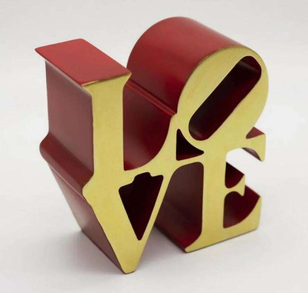 ROBERT INDIANA - "Love" (Gold & Red) limited edition of 500 (1 of 7)