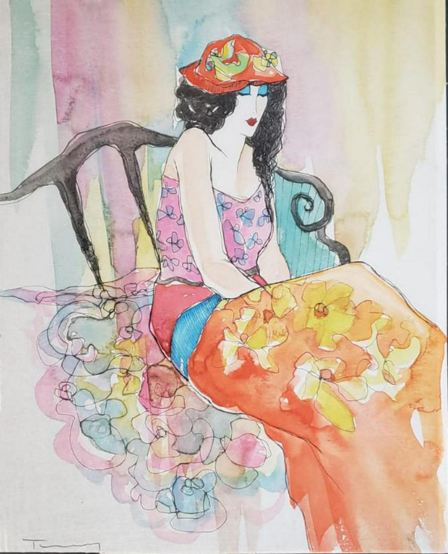 TARKAY, ITZCHAK, ORIGINAL WATERCOLOR ON PAPER (1 of 1)