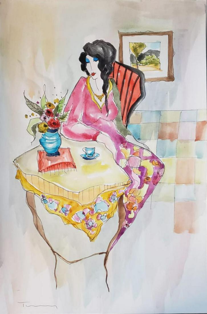 TARKAY, ITZCHAK, ORIGINAL WATERCOLOR ON PAPER (1 of 1)