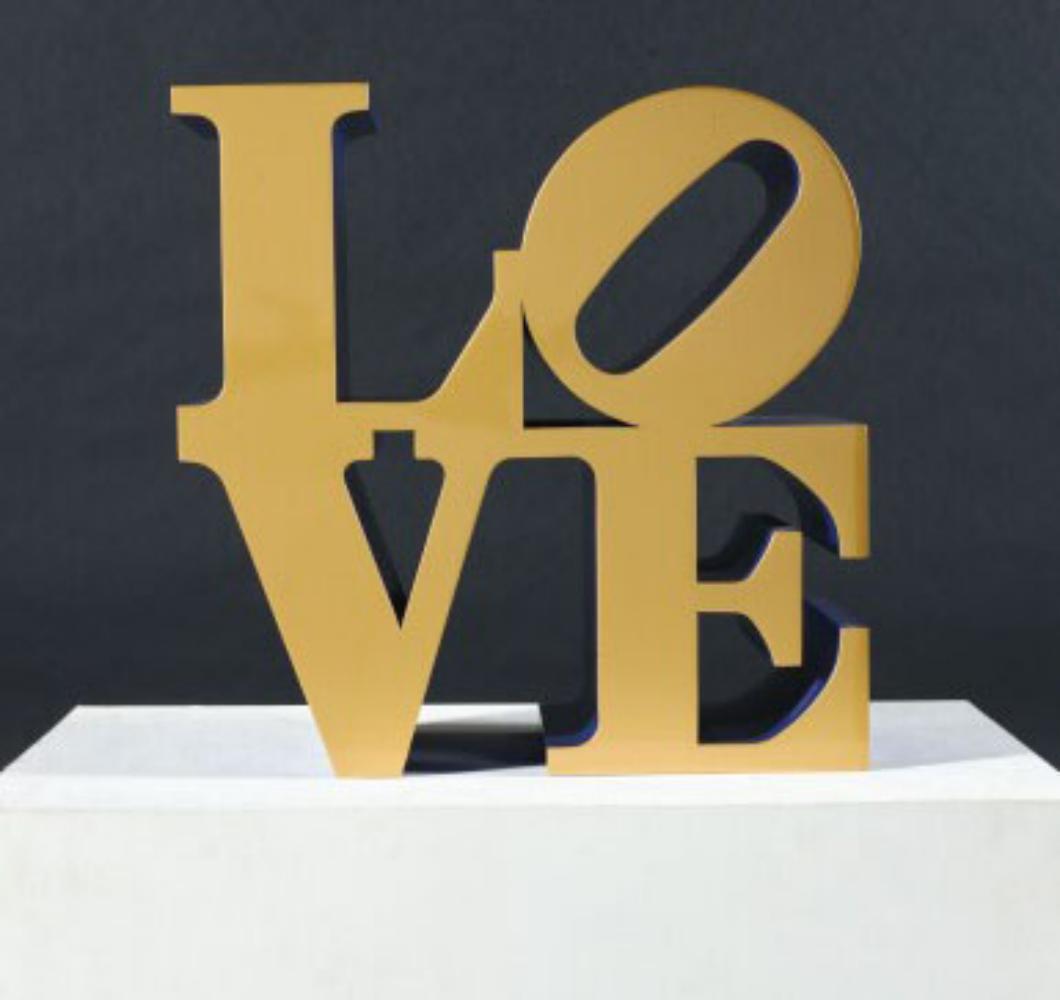 ROBERT INDIANA - "Love" (Gold & Black) limited edition of 500 (1 of 5)