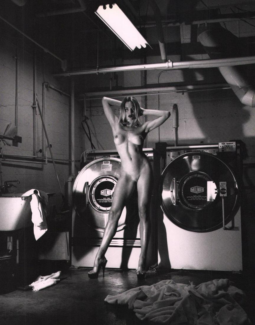 Helmut Newton, In the Laundry Room, Chateau Marmont, Hollywood 1992 (1 of 1)