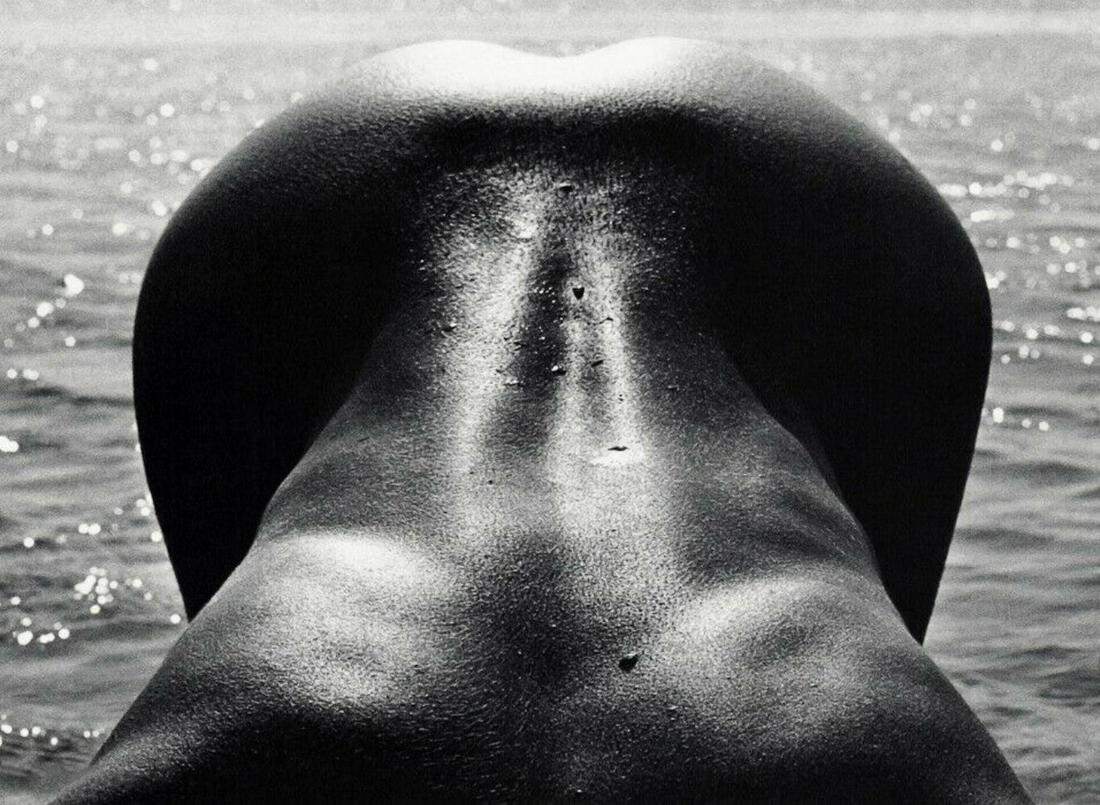 LUCIEN CLERGUE - Female Nude Body Water Wave, 1968: Photographer: Lucien Clergue (France, 1934 - 2014) - renowned French photographer with a diverse body of work, he is perhaps best known for his dynamic female nude studies in and around water which of