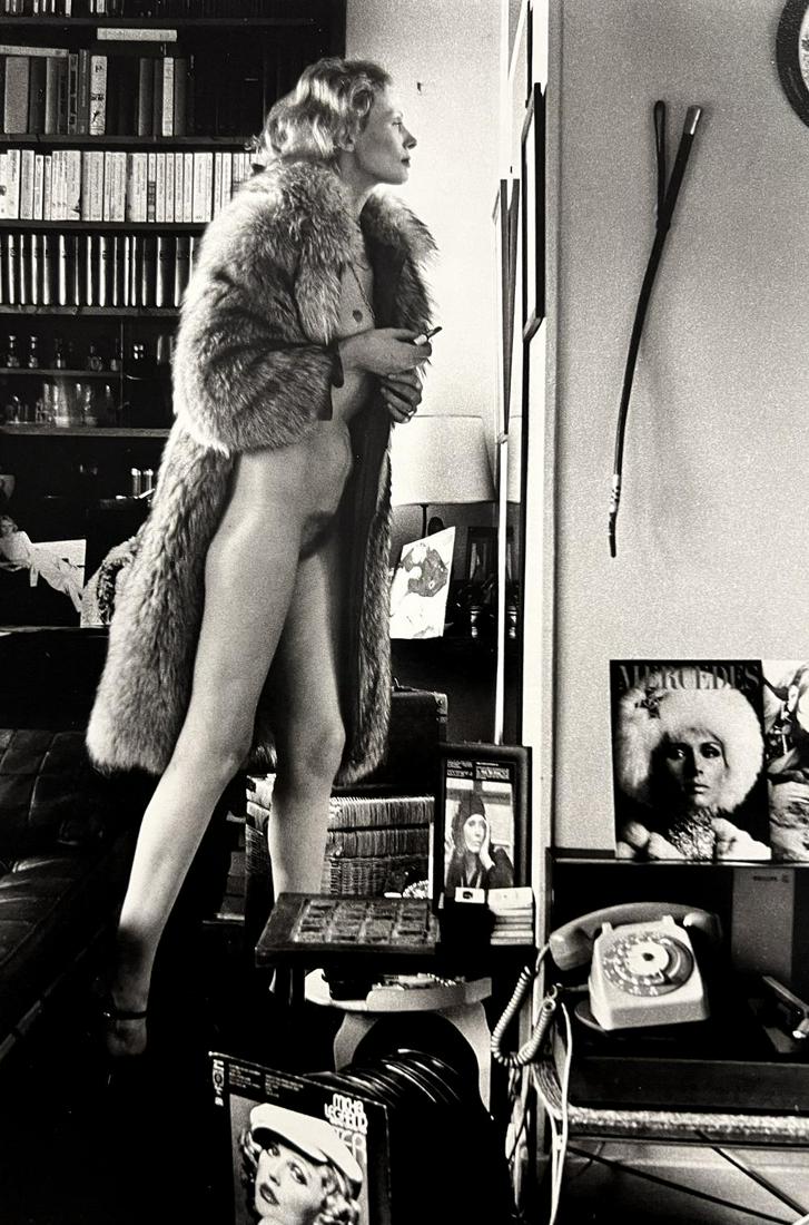 Helmut Newton, Mercedes At Home, Paris, 1975: Photographer: Helmut Newton (Germany, 1920 - 2004) - best known for his erotically charged highly stylized images, Helmut Newton was one of the most influential fashion photographers of all time. Titl