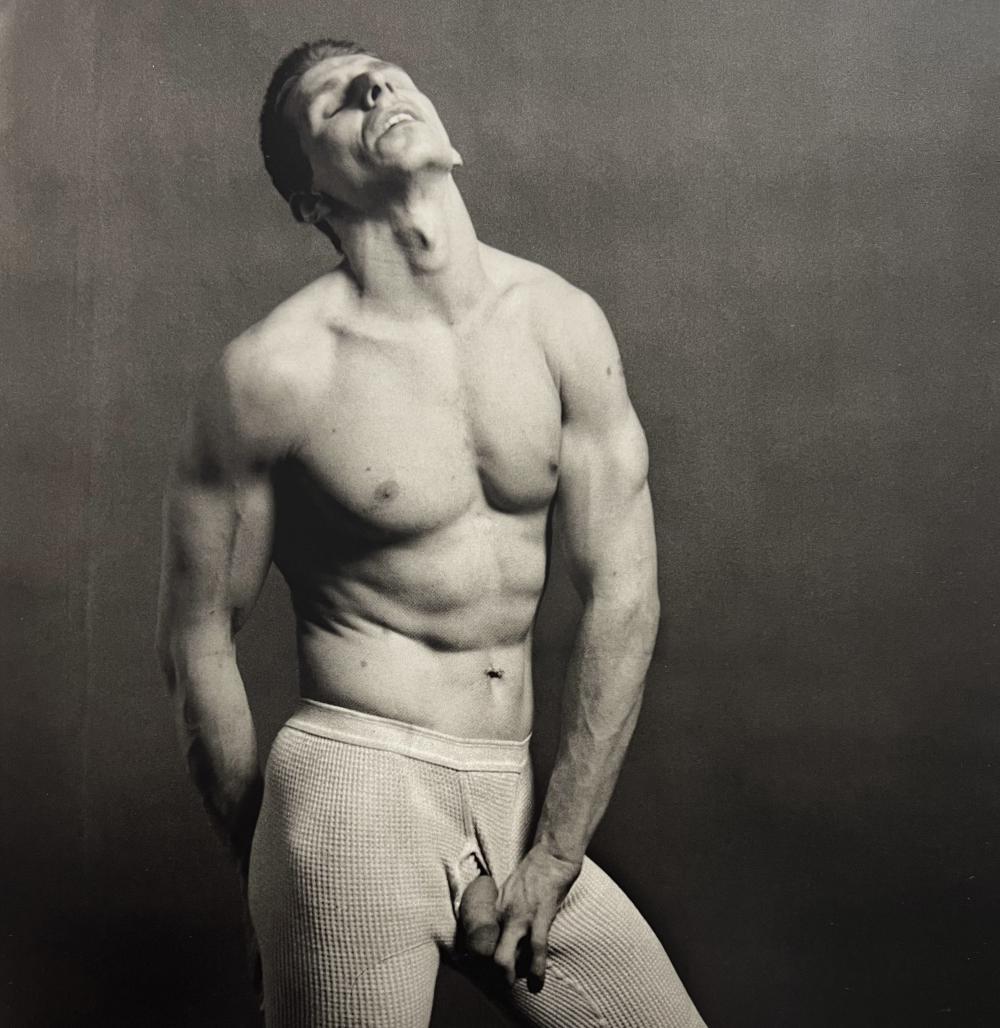 Robert Mapplethorpe, Larry, 1979: Photographer: Robert Michael Mapplethorpe (1946-1989) was an American photographer, best known for his black-and-white photographs. His work featured an array of subjects, including celebrity portrait