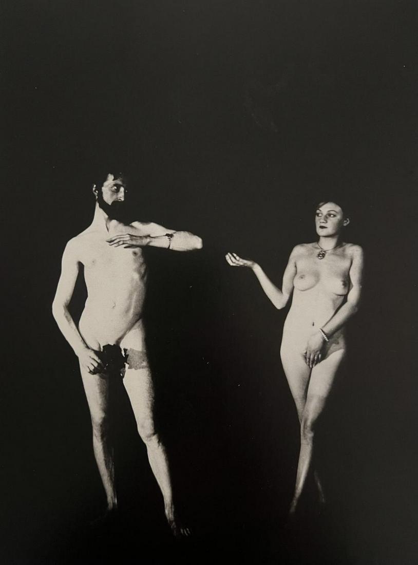 Man Ray, Cine-Sketch, Adam Et Eve (Marcel Duchamp, Bronia Perlmutter-Clair), 1924: Photographer: Man Ray (American born, 1890 - 1976) - Considered one of the most influential artists of the 20th century Man Ray lived most of his life in Paris, France. Best described as a modernist,