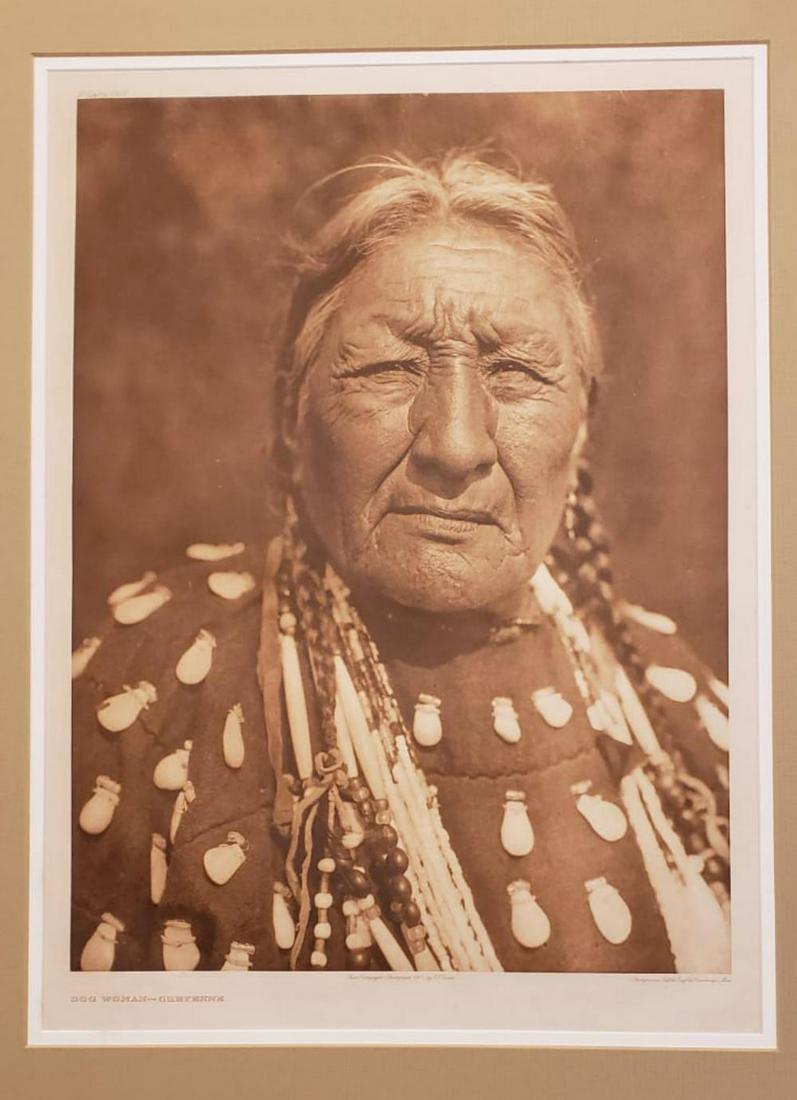 Edward S. Curtis, "Dog Woman-Cheyenne 1927" Etching (1 of 6)
