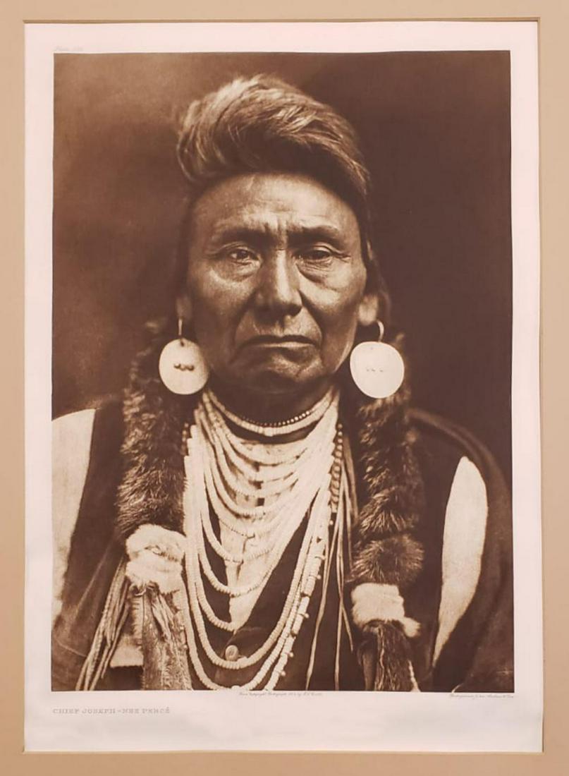 Edward S. Curtis,  Chief Joseph- Nez Perce 1903 Etching (1 of 6)
