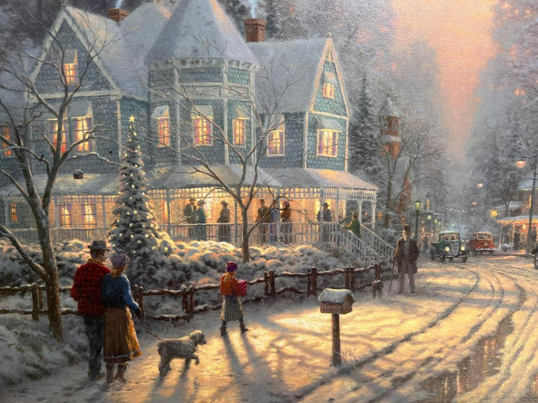Thomas Kinkade, Holiday Gathering, Lithograph Signed & numbered, Framed (1 of 4)