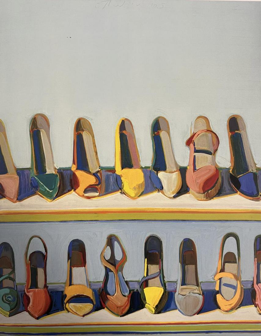 Wayne Thiebaud, Shoe Rows, 1975 (1 of 1)