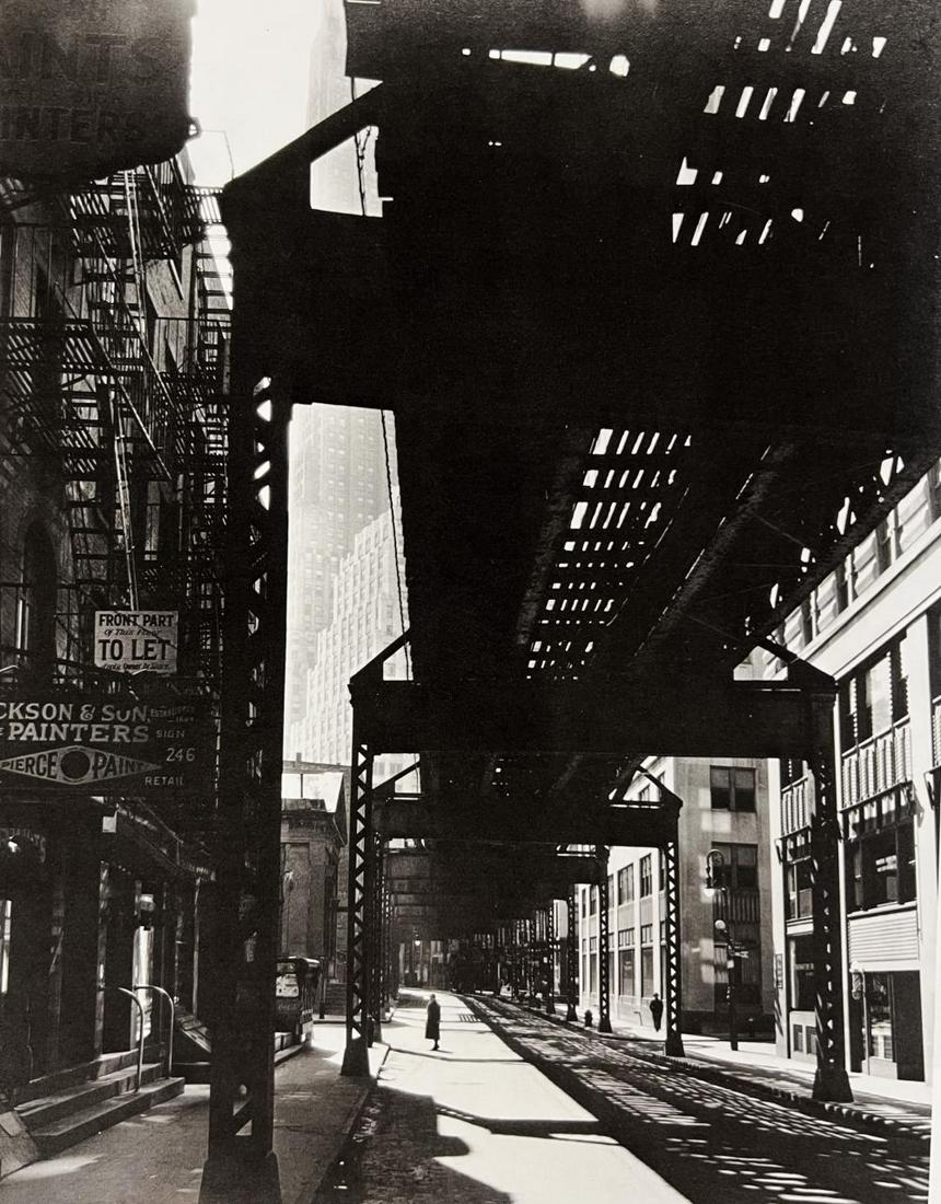 Berenice Abbot, 'El', SecondAnd Third Avenue Lines, 250 Peal Street, 1930s (1 of 1)