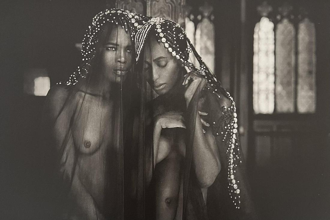 Marc Lagrange, Trompe L'oeil, 2000's: Photographer: Marc Lagrange was a Belgian photographer known for his nude portraits of female figures. Lagrange created dream-like and fantastical narrative pictures populated by beautiful nudes that