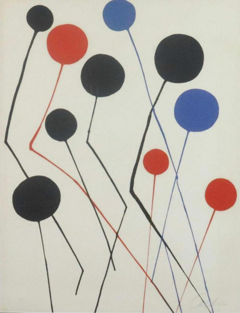 Alexander Calder, Balloons, 1973 Lithograph Signed & numbered (1 of 3)