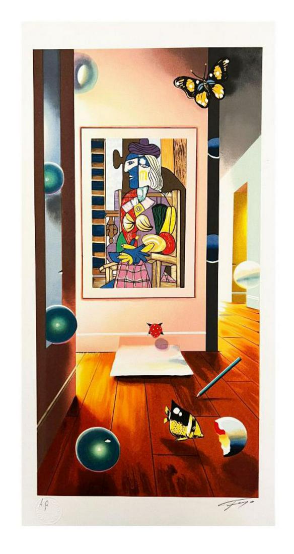 FERJO- "Cubist Room" LITHOGRAPH, SIGNED & NUMBERED A.P. (1 of 1)