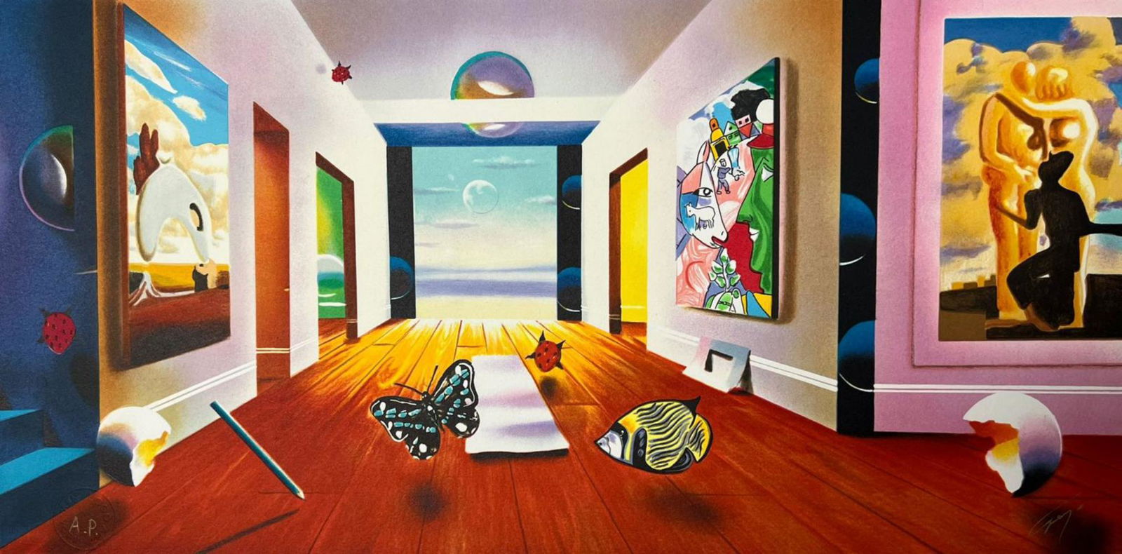 FERJO- "Hallway To Infinity" LITHOGRAPH, SIGNED & NUMBERED A.P. (1 of 1)