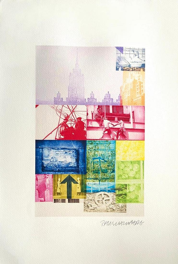 Robert Rauschenberg, "Soviet American Array", 1991 Signed & Numbered, With COA (1 of 4)