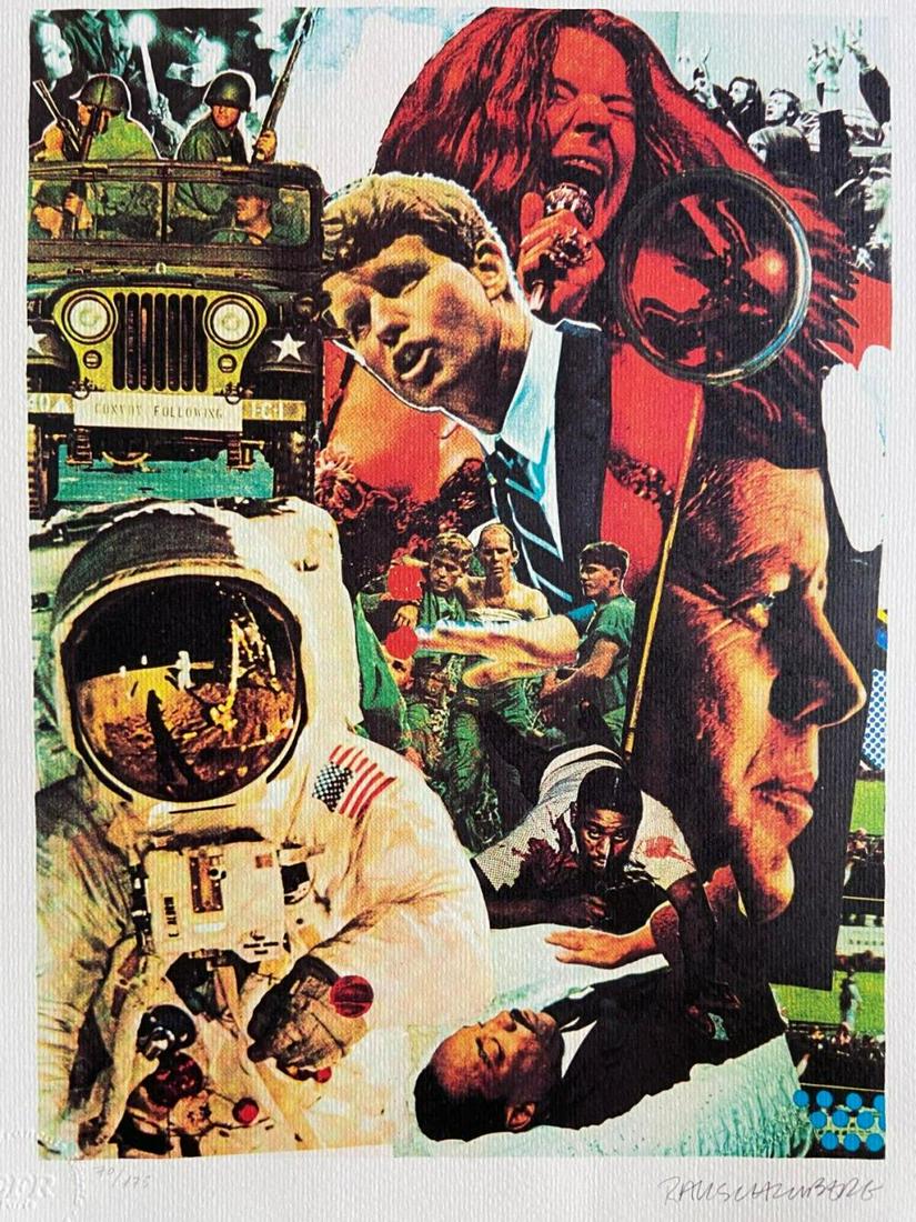 Robert Rauschenberg, "Signs" Lithograph -1991 (1 of 5)