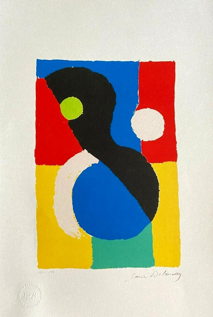 Sonia Delaunay -  "Wallet" Lithograph 1994 (1 of 4)