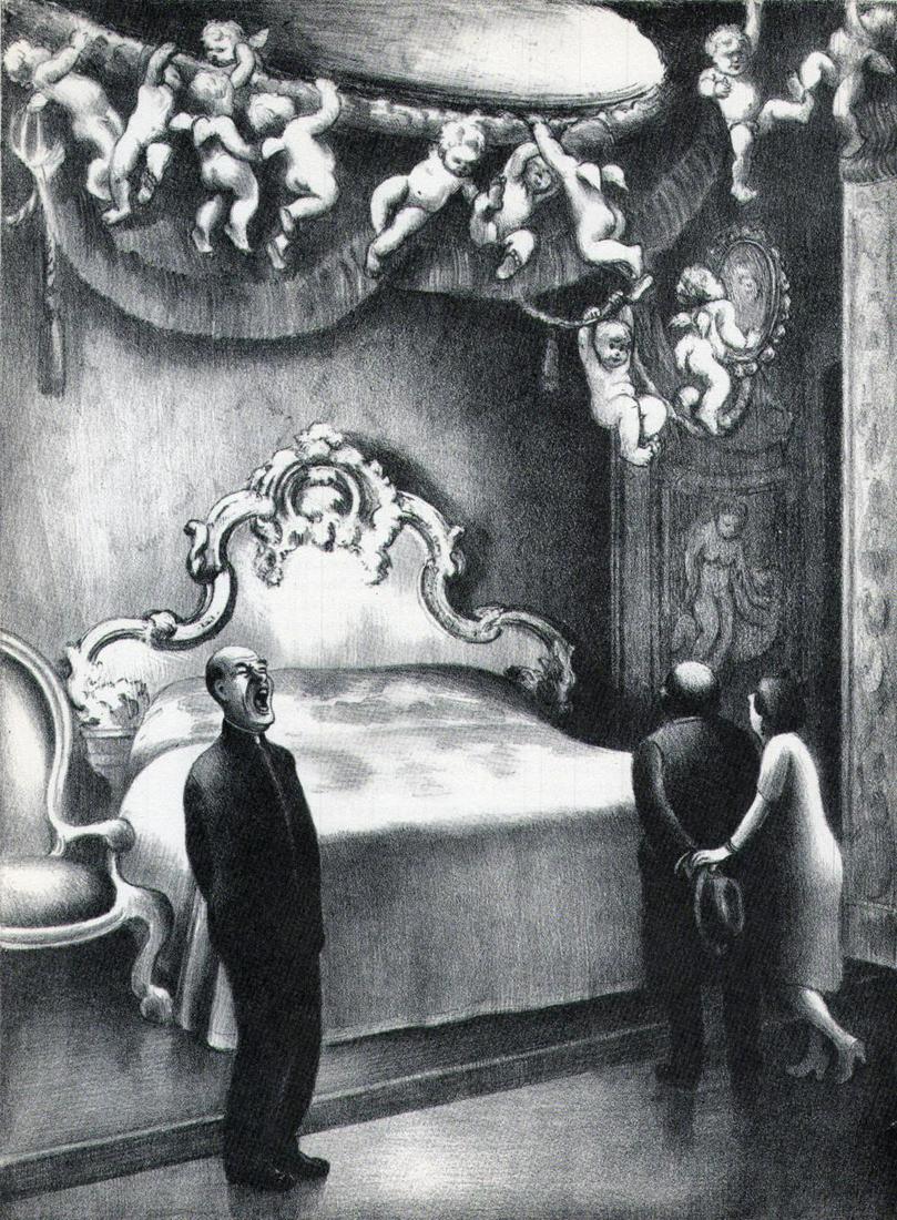 Mabel Dwight, Museum Guard, 1939: Artist: Mabel Dwight Title: Museum Guard Date Of Negative: 1939 Type Of Print: Vintage Photogravure/Lithograph, Printed from the original plate Date Of Print: 1939 (82 years old print) Paper: Medium w