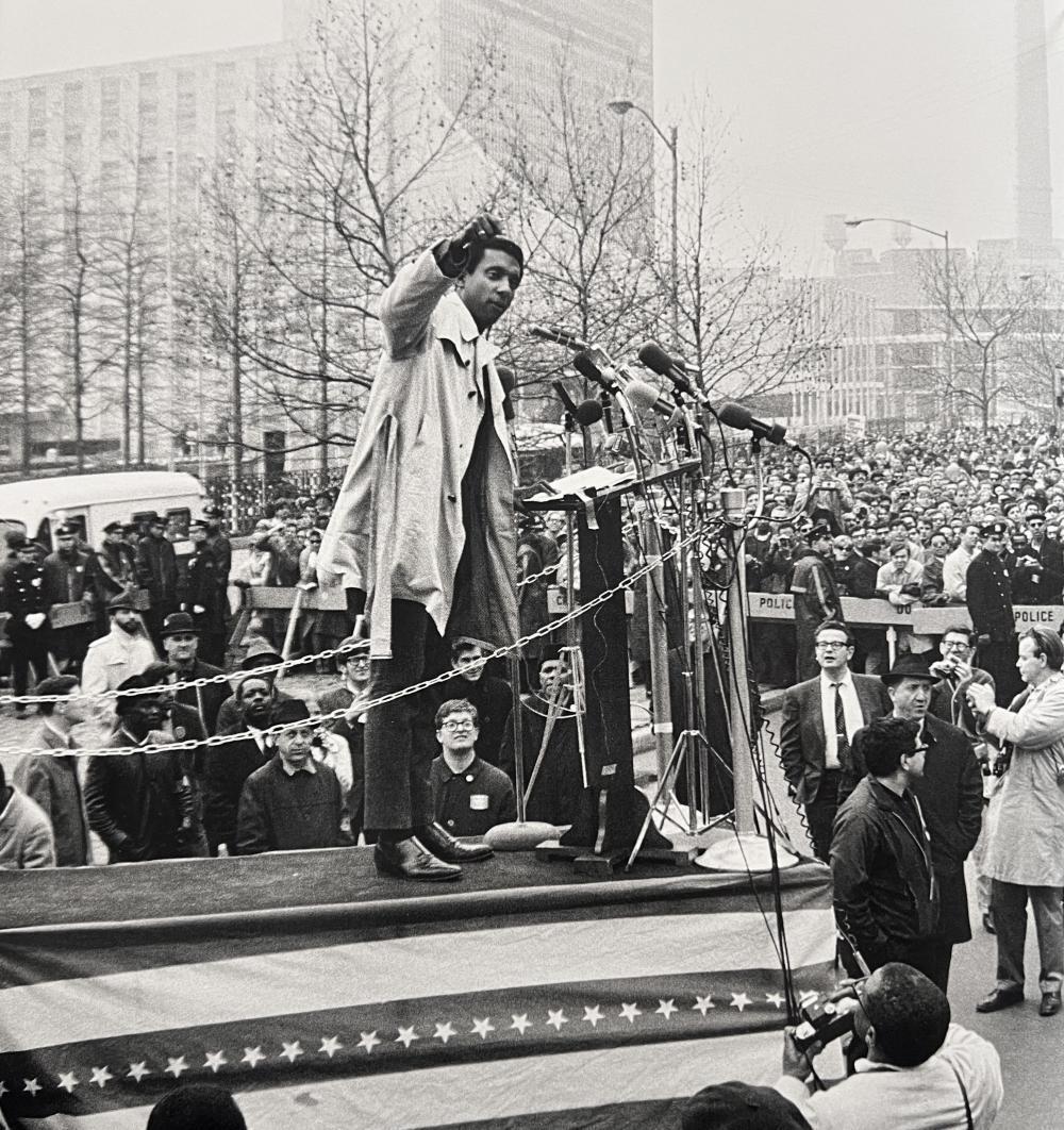 Gordon Parks, Carmichael Speaking At Spring Mobilization To End The War In Vietnam, New York City, (1 of 1)