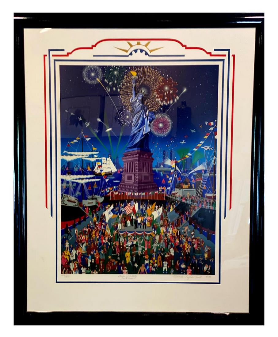 MELANIE TAYLOR KENT,"Statue of Liberty 1986" Serigraph Signed & numbered (1 of 5)