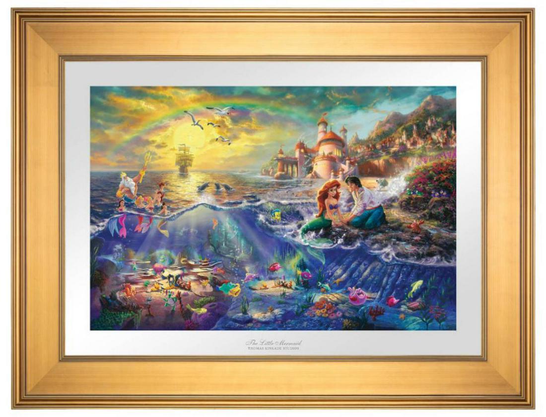Thomas Kinkade 'Little Mermaid' signed & numbered lithograph 2012 (1 of 1)
