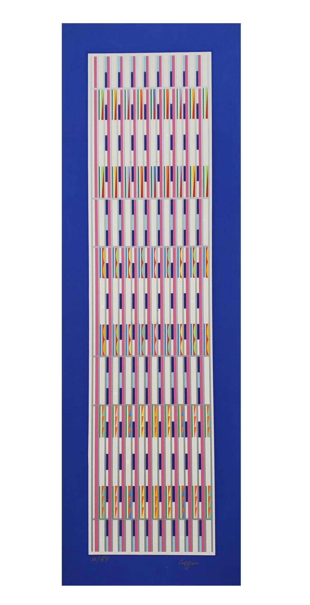 YAACOV AGAM, VERTICAL ORCHESTRATION, SERIGRAPH SIGNED & NUMBERED (1 of 2)