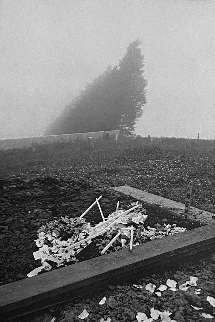 Robert Franks, Chinese Cemetery- San Francisco: Photographer: Robert Frank (1924-2019) was a Swiss photographer and documentary filmmaker, who became an American binational. His most notable work, the 1958 book titled The Americans, earned Frank co
