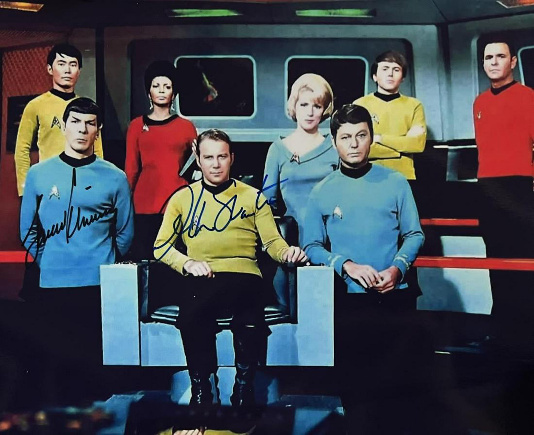 Star Trek, William Shatner & Leonard Nimoy, Autographed 8x10 photo, WITH COA (1 of 1)