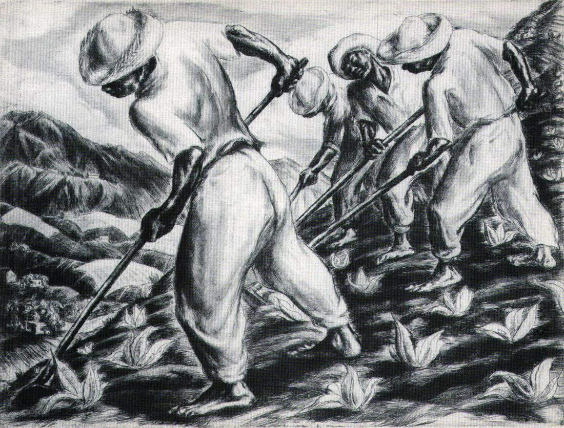 Irwin D. Hoffman, Pastoral, Puerto Rico, 1939, 10x7: Artist: Irwin D. Hoffman, Title: Pastoral, Puerto Rico, Date Of Negative: 1939 Type Of Print: Vintage Photogravure/Lithograph, Printed from the original plate Date Of Print: 1939 (82 years old print)