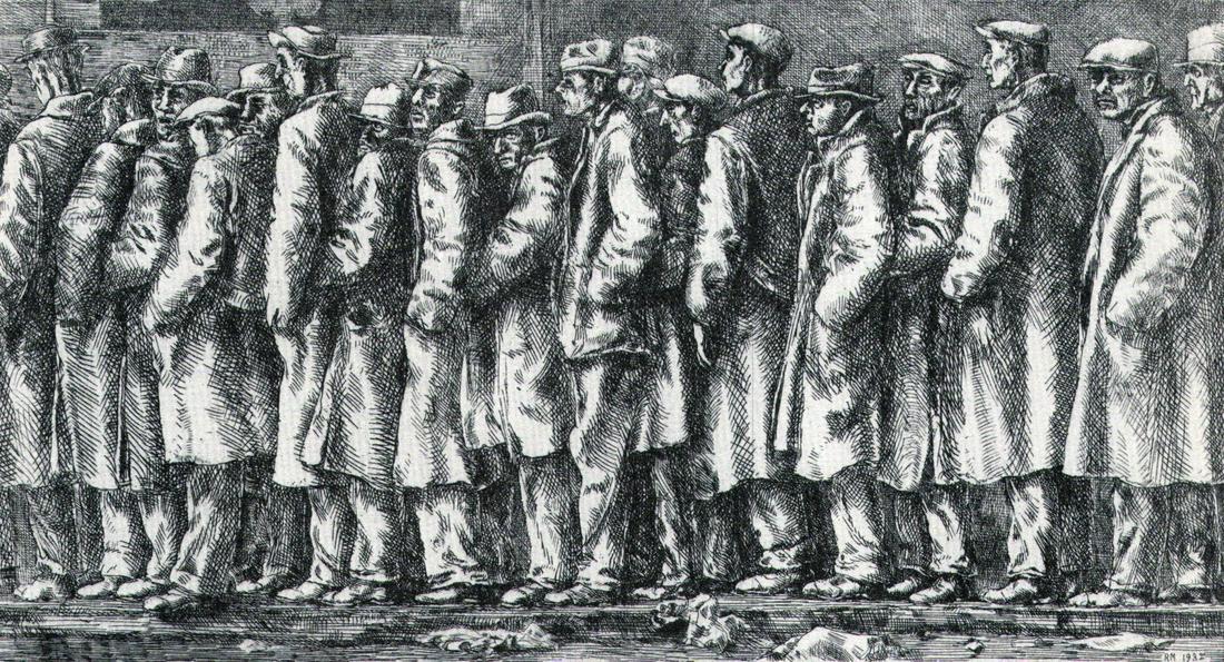 Reginald Marsh, Bread Line,1932 (1 of 1)