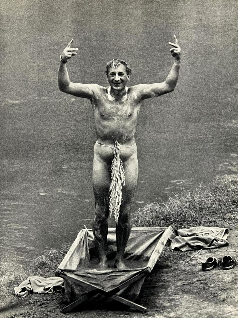 Peter Hill Beard, Douglas 'Ponsumby' Collins, Enjoying His First Barh In A Month, 1960s: Photographer: Peter Hill Beard (January 22, 1938 – March 31 / April 19, 2020) was an American artist, photographer, diarist, and writer who lived and worked in New York City, Montauk and Kenya. His