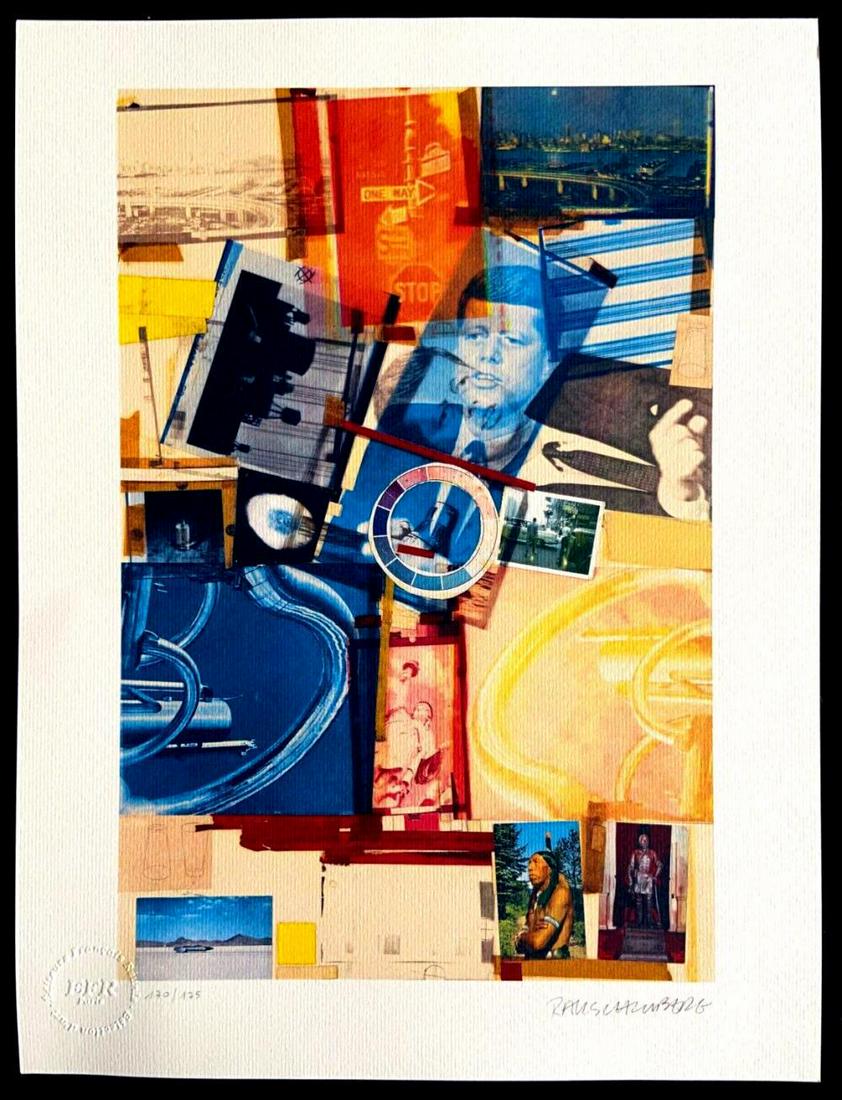 Robert Rauschenberg, Untitled 1991, limited edition lithograph (1 of 4)