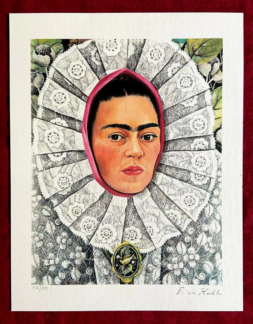 Frida Kahlo 'Self-portrait' 1986, limited edition litograph (1 of 2)