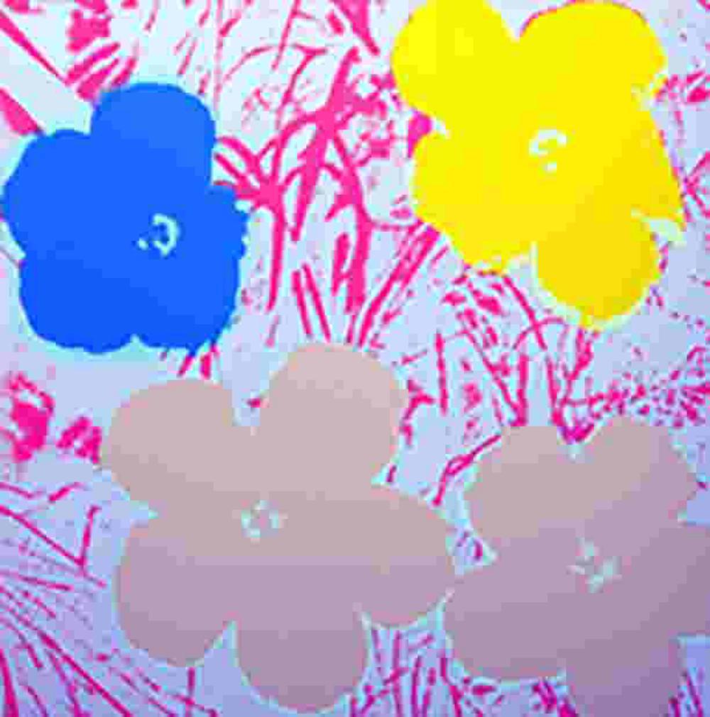 ANDY WARHOL FLOWERS 11.70 SERIGRAPH SUNDAY B. MORNING: Artist: Andy Warhol Title: Flowers (Sunday B. Morning) Size: 36" X 36" Verso: Fill in your own signature and, published by Sunday B. Morning stamps Technique: serigraph Paper: Museums board Marking: s