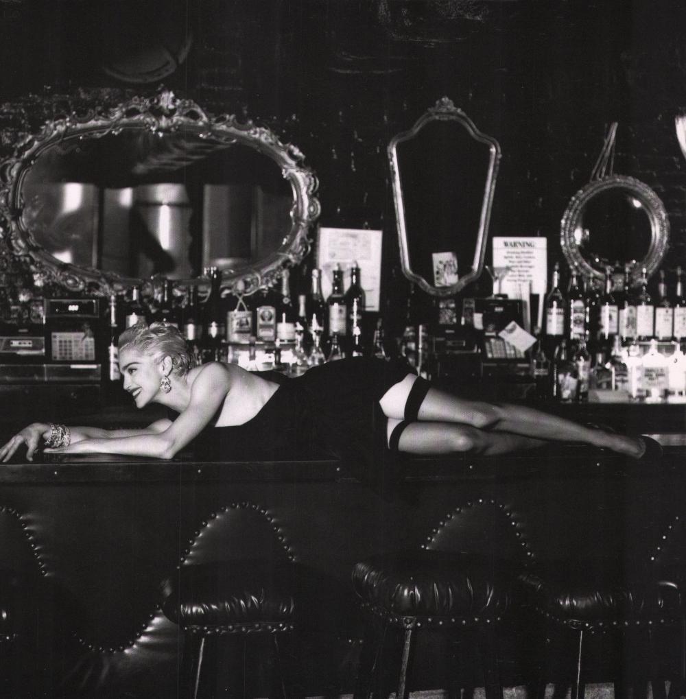 HELMUT NEWTON, Madonna Lying on Small's bar, Hollywood, 1990 (1 of 1)