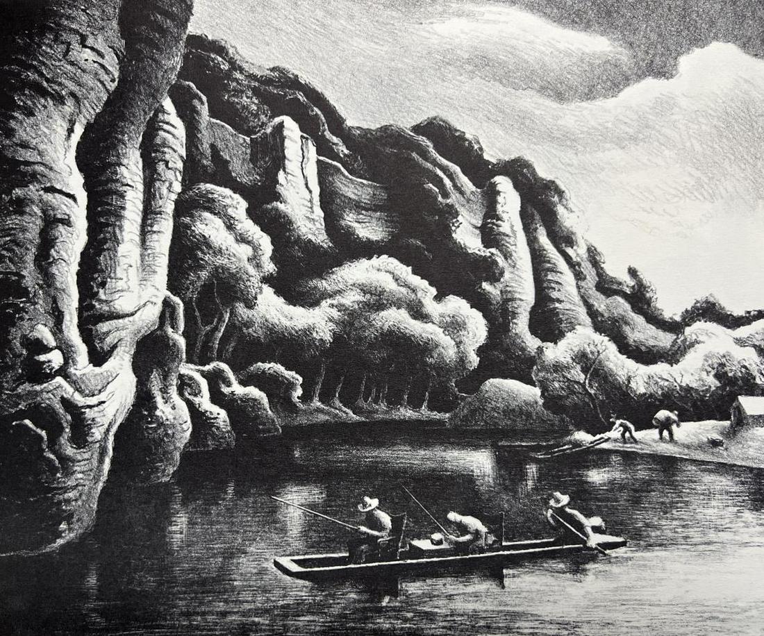 Thomas Hart Benton, Making Camp, 1972: Artist: Thomas Hart Benton (1889-1975) was an American painter and muralist. Along with Grant Wood and John Steuart Curry, he was at the forefront of the Regionalist art movement. The fluid, sculpted