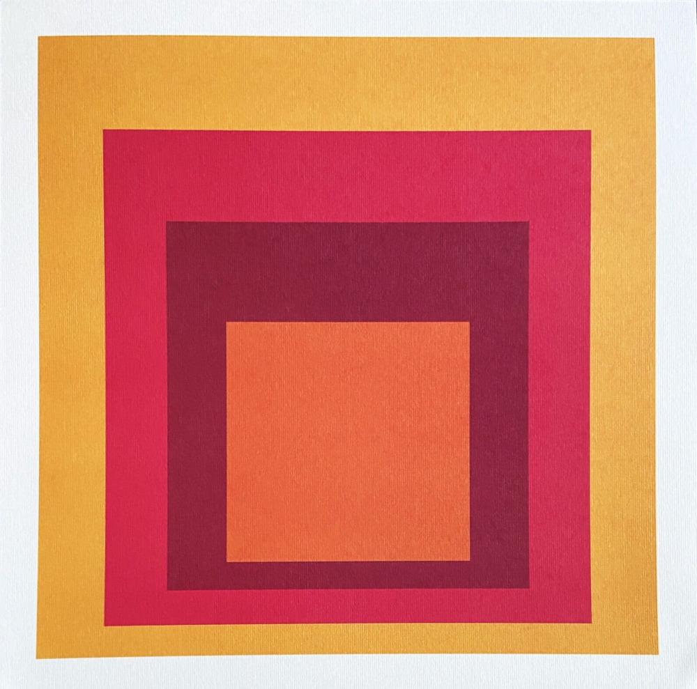 Josef Albers, 'Homage To The Square' 1979 Limited Edition Lithograph: Josef Albers "Homage to the square" Lithograph printed by the Guggenheim Museum in 1979 The work measures 30x30 cm Limited edition of 250 hand-numbered pieces, numbered on the verso © Guggenheim Muse