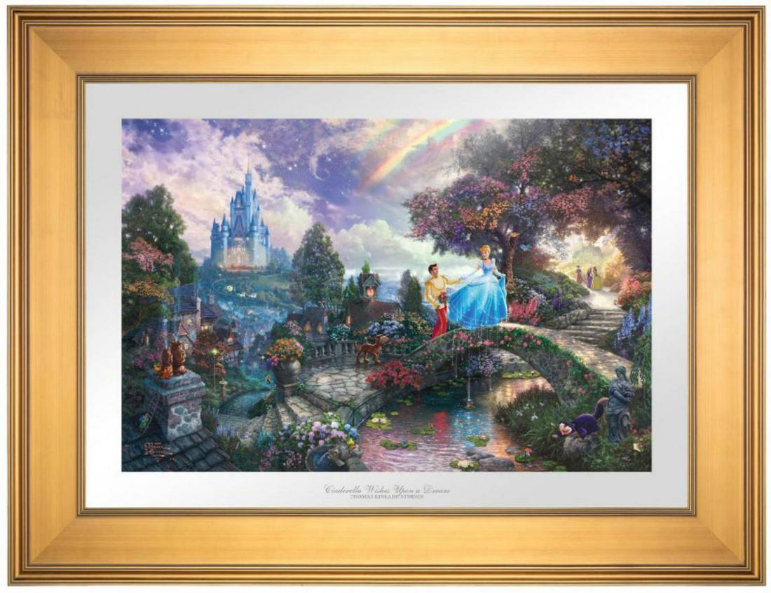 Thomas Kinkade 'Cinderella Wishes Upon A Dream' Signed & Numbered (1 of 1)