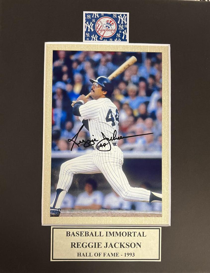 Reggie Jackson, Autographed 8X10 Photo (1 of 1)