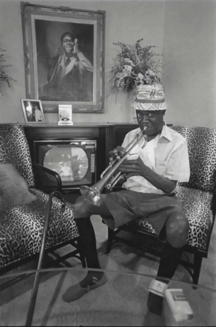 Annie Leibovitz, Louis Armstrong, Queens, New York 1971 (1 of 1)