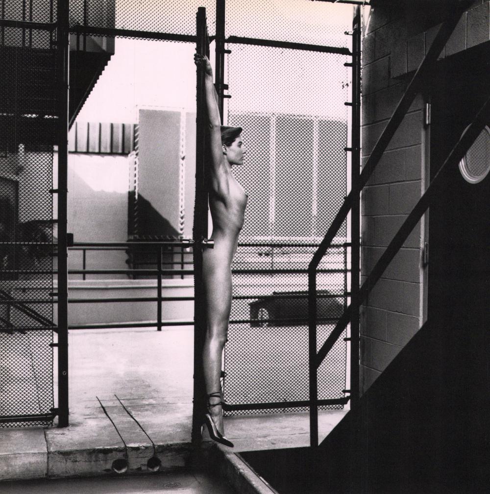 Helmut Newton, Young Woman Suspended, Los Angeles 1988 (1 of 1)