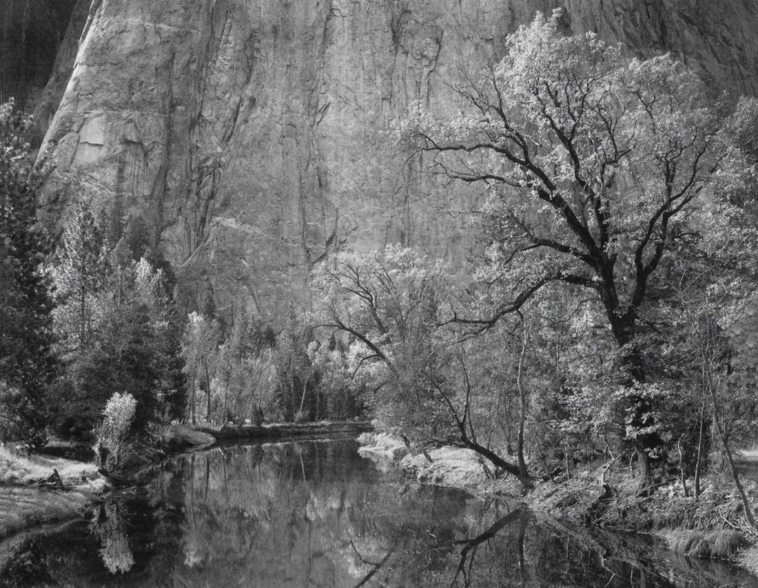 Ansel Adams, Merced River Cliffs Of Cathedral Rock, 1939 (1 of 1)
