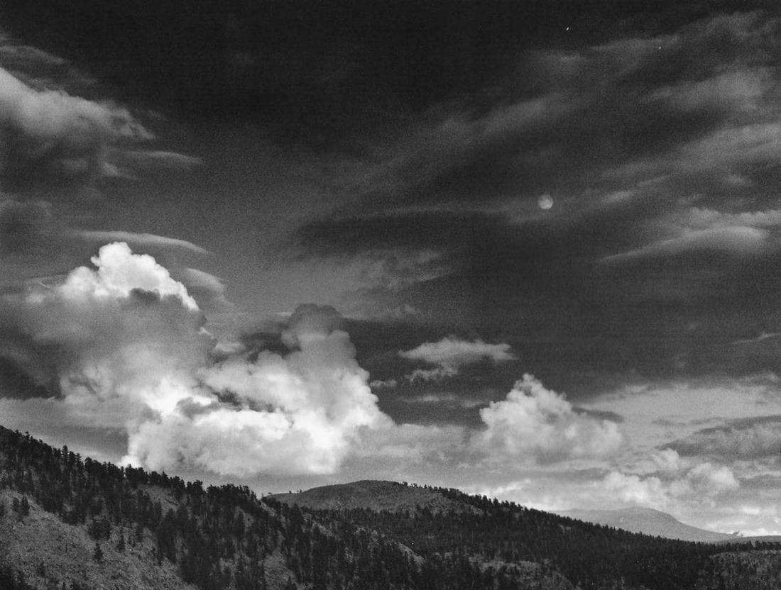 Ansel Adams, Moon & Clouds Kern River Basin, 1936 (1 of 1)