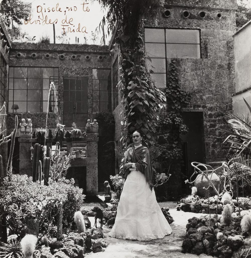 Gisele Freund, Frida in the Garden of the annex, Casa Azul, 1951 (1 of 1)