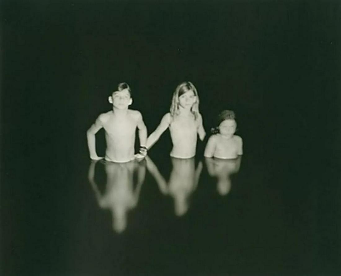 SALLY MANN - Emmett, Jessie, and Virginia, 1990: Photographer: Sally Mann is an American photographer, widely known for her large-format, black-and-white photographs - at first of her young children, then later of landscapes suggesting decay and dea