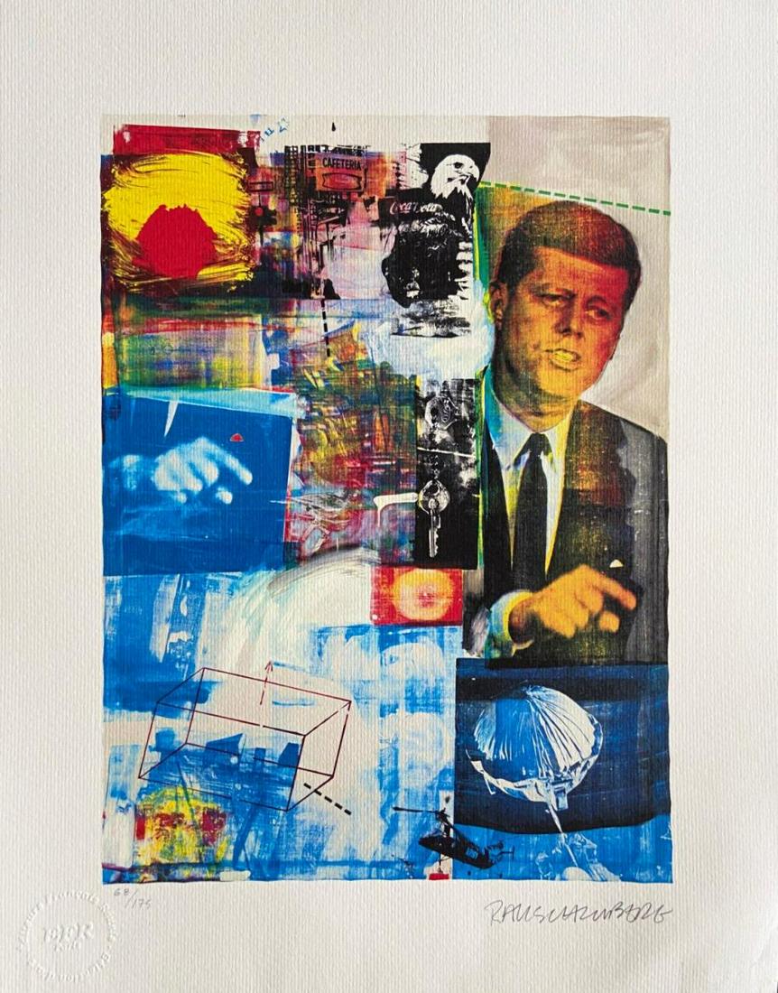 Robert Rauschenberg 'Buffalo Ii' 1991, Limited Edition Litograph (1 of 1)