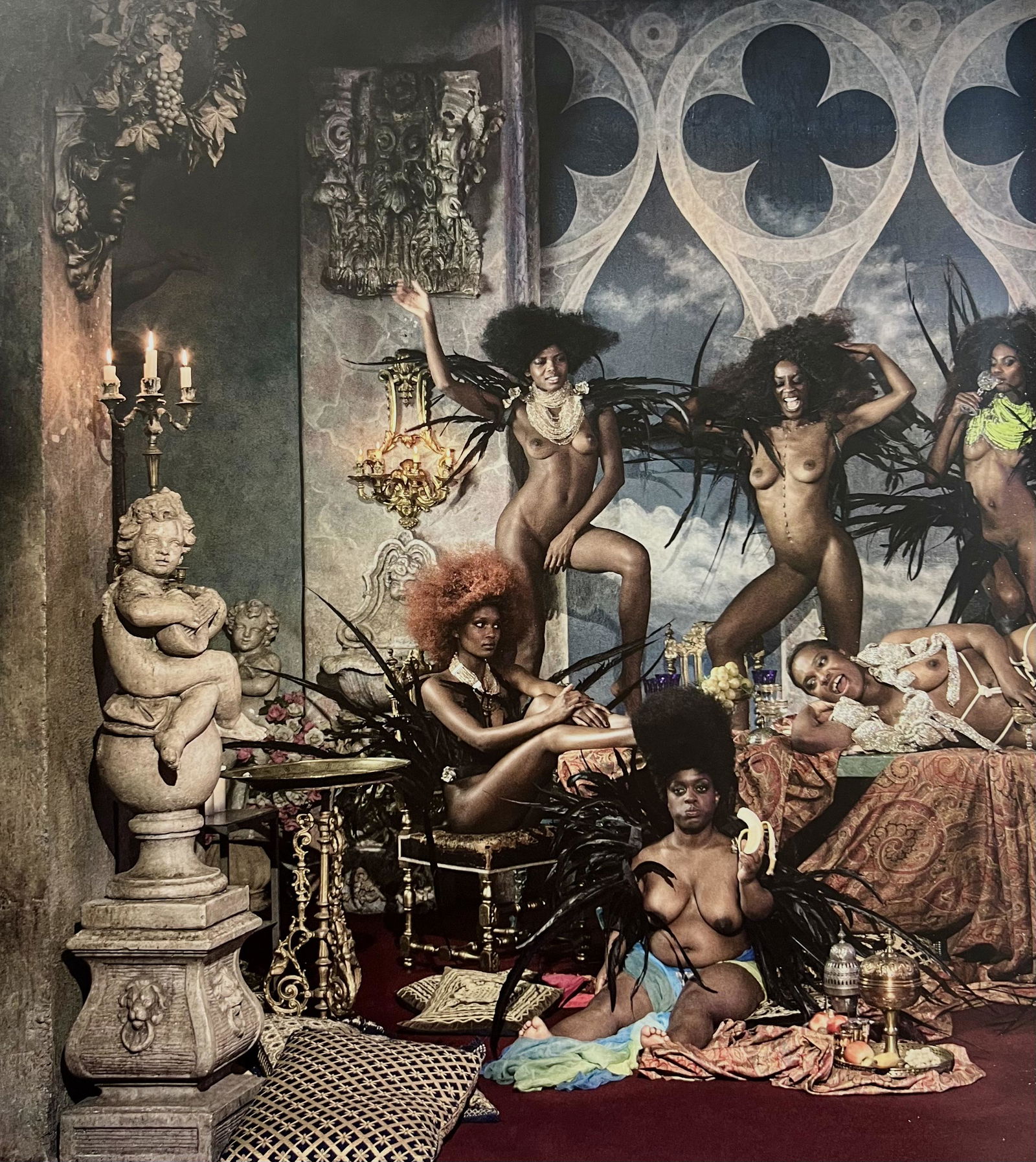 Marc Lagrange, Fellini's Banquet, 2000's: Photographer: Marc Lagrange was a Belgian photographer known for his nude portraits of female figures. Lagrange created dream-like and fantastical narrative pictures populated by beautiful nudes that