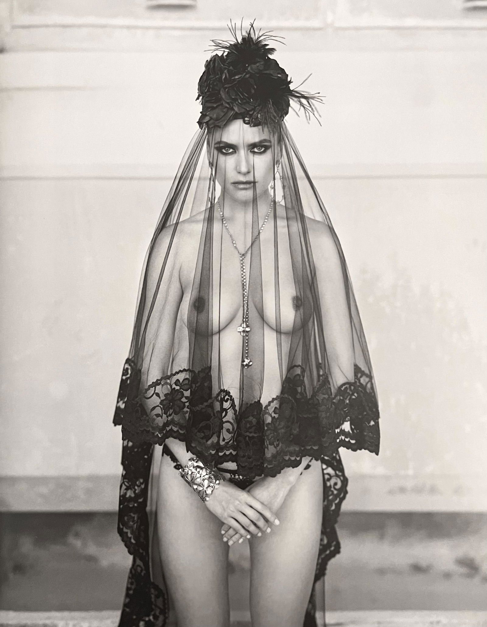 Marc Lagrange, The Veil Of Secrecy, 2000's: Photographer: Marc Lagrange was a Belgian photographer known for his nude portraits of female figures. Lagrange created dream-like and fantastical narrative pictures populated by beautiful nudes that